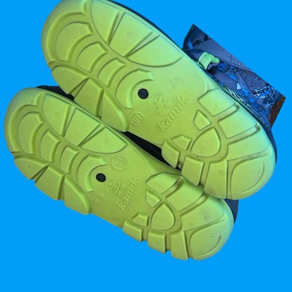 KAMIK Toddler Infant Blue Green Snowbug 4 Boots Size 10 - Picture 4 of 5